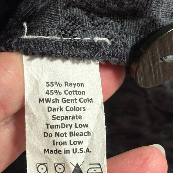 VTG CMC COLOR ME COTTON Black Tapestry Brocade Coat OR Dress SZ S - Picture 8 of 10